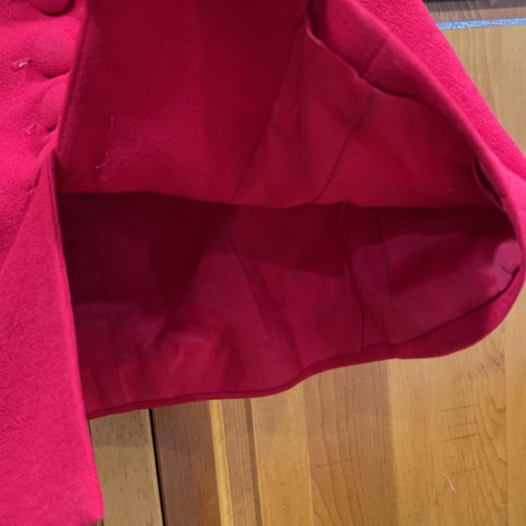 Vintage fitted red wool crepe blazer - Picture 6 of 6